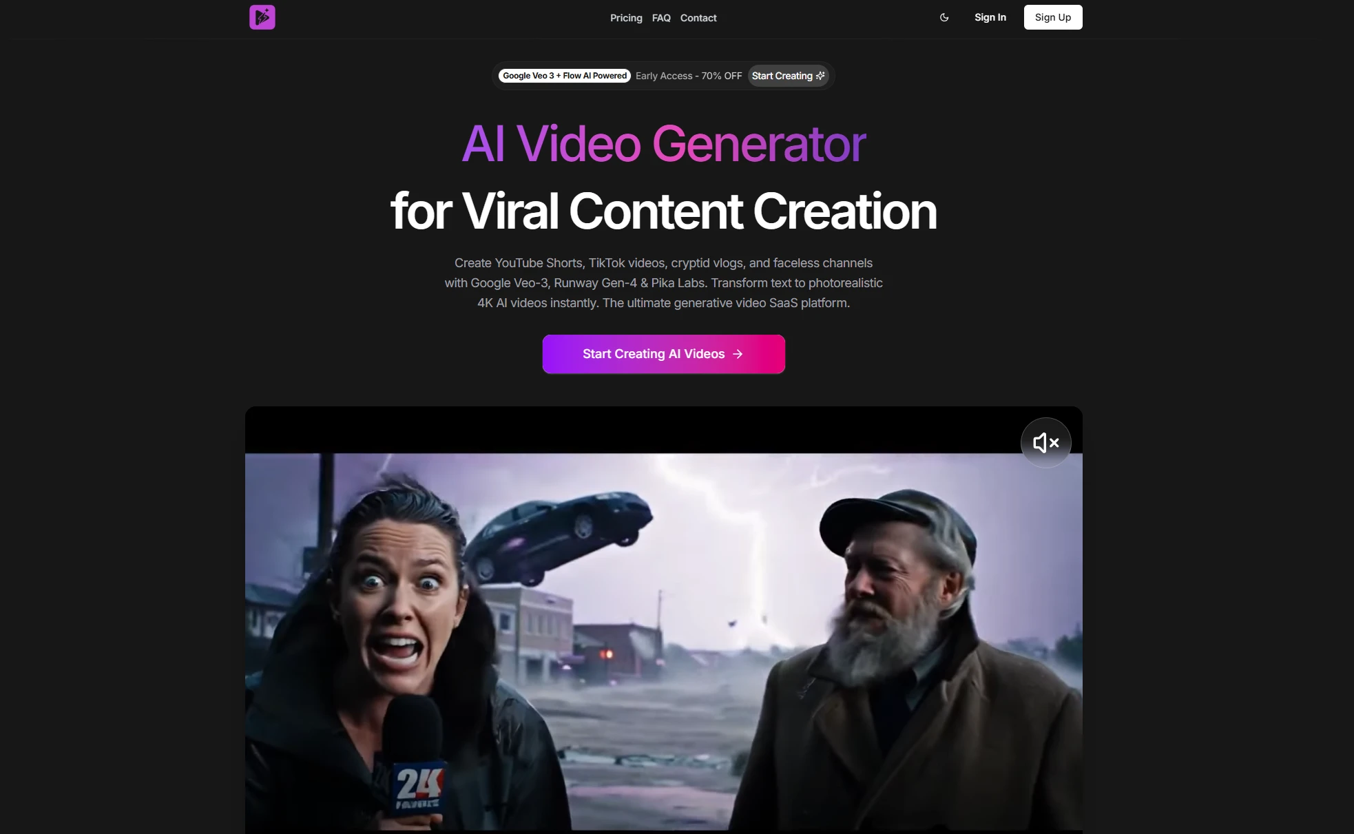 AI Video Generator | Google Veo 3 & Flow AI Filmmaking Platform